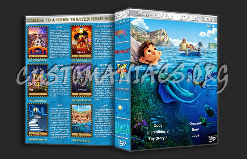 Disney  Pixar Collection - Set 4 dvd cover