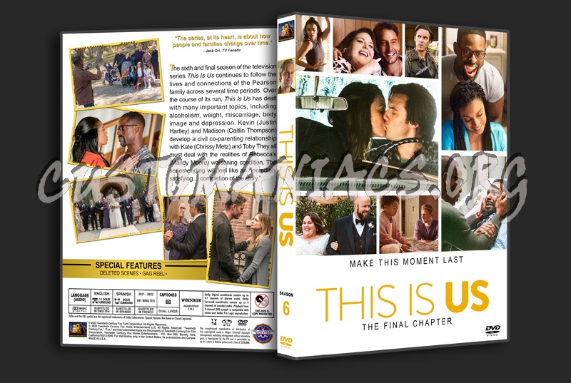 This Is Us - Season 6 dvd cover