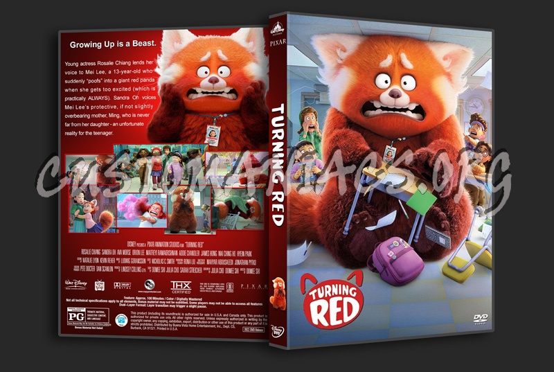 Turning Red dvd cover