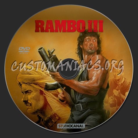 Rambo 3 dvd label