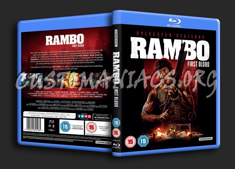 Rambo First Blood blu-ray cover