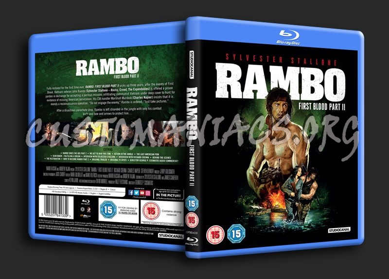 Rambo First Blood Part 2 blu-ray cover