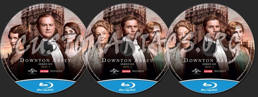 Downton Abbey Season 6 blu-ray label