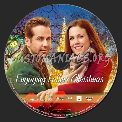 Engaging Father Christmas dvd label