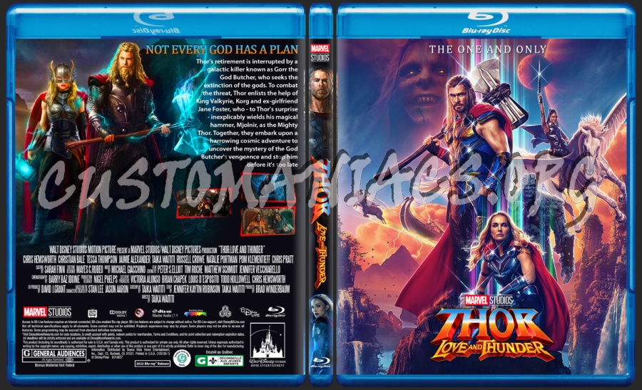 Thor Love And Thunder blu-ray cover