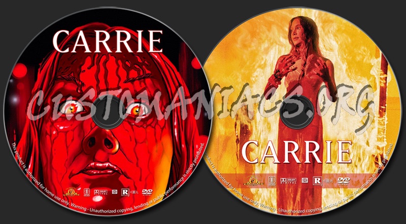 Carrie dvd label