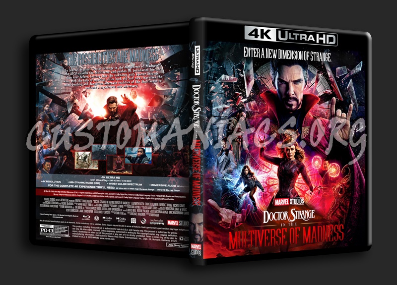 Doctor Strange In The Multiverse Of Madness 4k dvd cover