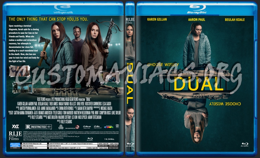 Dual blu-ray cover