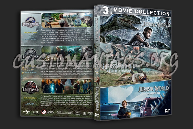 The Jurassic World Triple Feature dvd cover