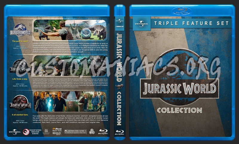 The Jurassic World Collection blu-ray cover