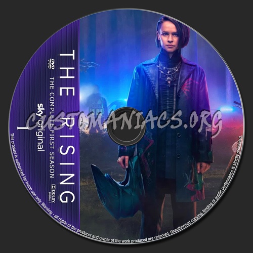 The Rising Season 1 dvd label