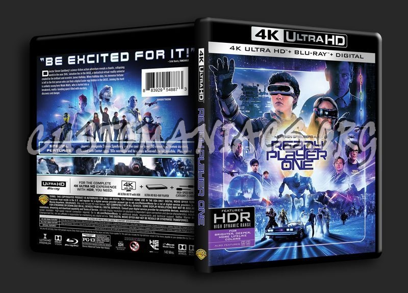 Ready Player One 4K blu-ray cover