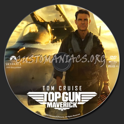 Top Gun: Maverick dvd label