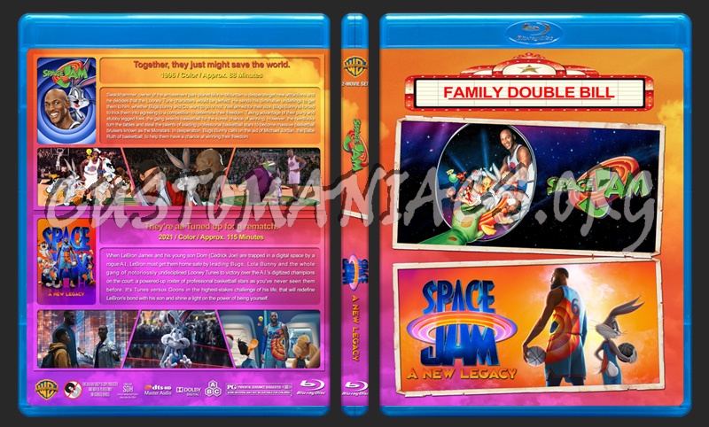 Space Jam Double Feature blu-ray cover
