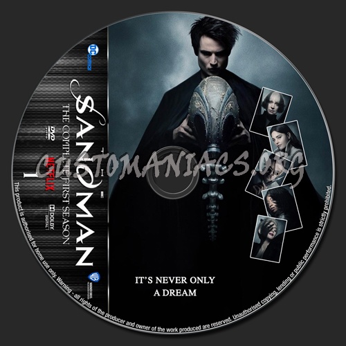 The Sandman Season 1 dvd label