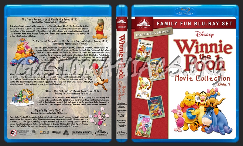 Winnie the Pooh Collection - Volume 1 blu-ray cover
