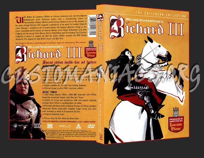 213 - Richard the Third III dvd cover