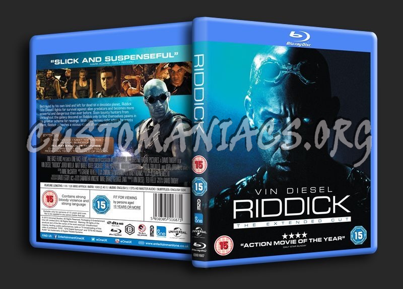 Riddick blu-ray cover