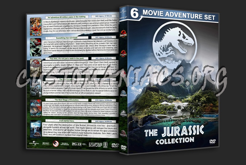 The Jurassic Collection (6) dvd cover