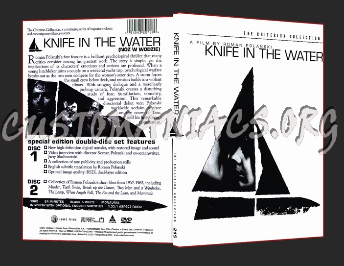 215 - The Knife in the Water dvd cover