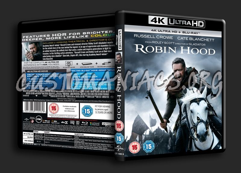 Robin Hood 4K blu-ray cover