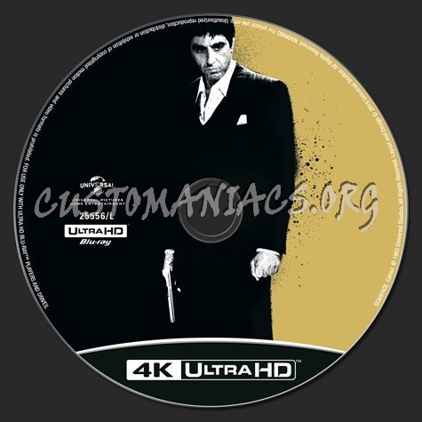 Scarface 4K blu-ray label