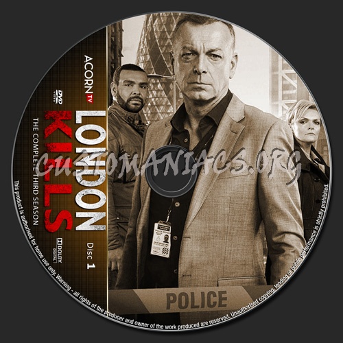 London Kills Season 3 dvd label