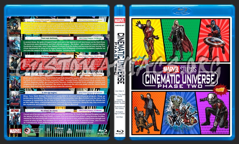 Marvel Studios Cinematic Universe - Phase Two blu-ray cover