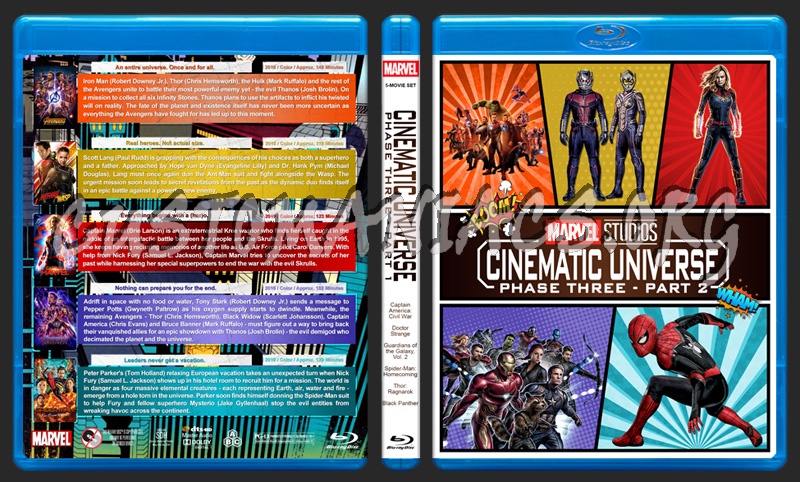 Marvel Studios Cinematic Universe - Phase Three, Part 2 blu-ray cover