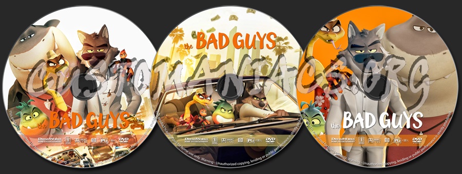 The Bad Guys dvd label