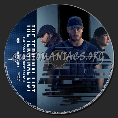 The Terminal List Season 1 dvd label
