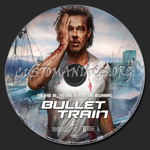 Bullet Train dvd label