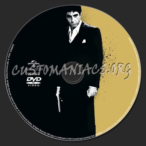 Scarface dvd label