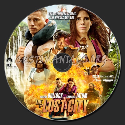 The Lost City (2022) 4k blu-ray label