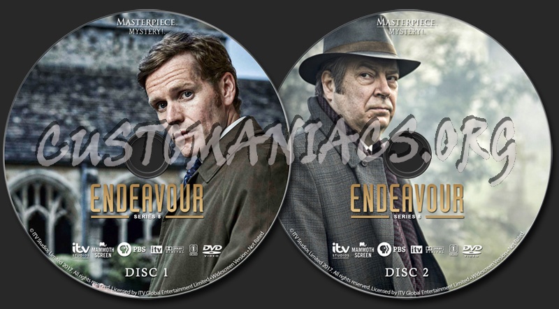 Endeavour - Series 8 dvd label