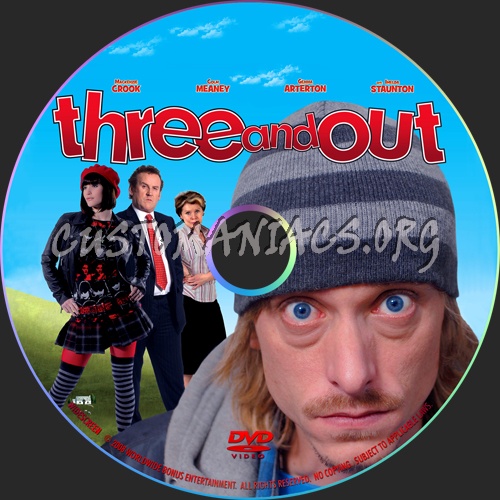 Three And Out dvd label