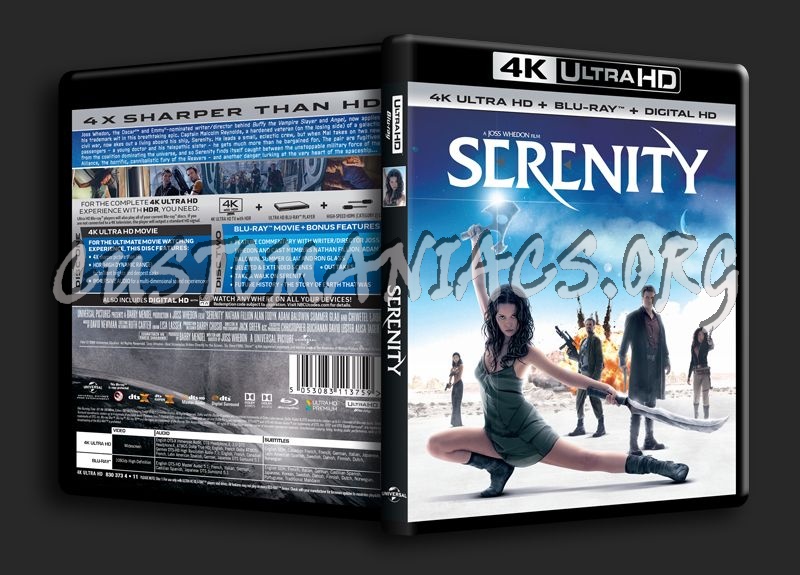 Serenity 4K blu-ray cover