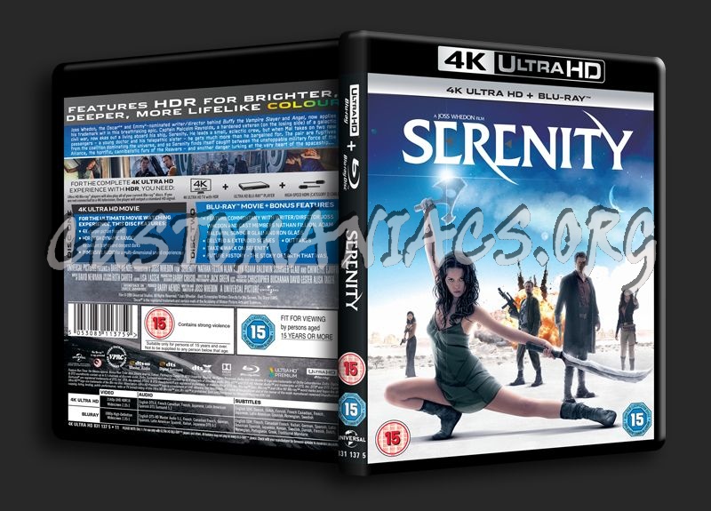 Serenity 4K blu-ray cover