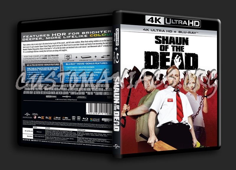Shaun of the Dead 4K blu-ray cover