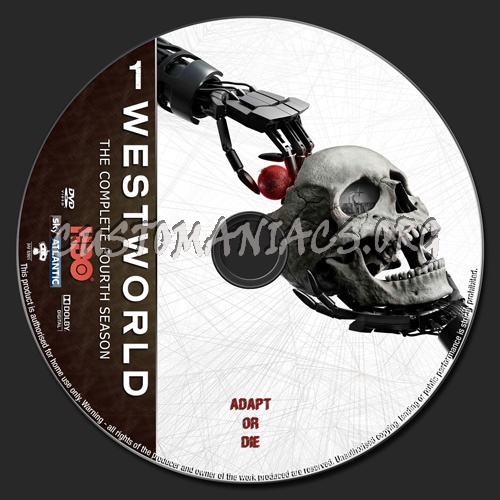 Westworld Season 4 dvd label