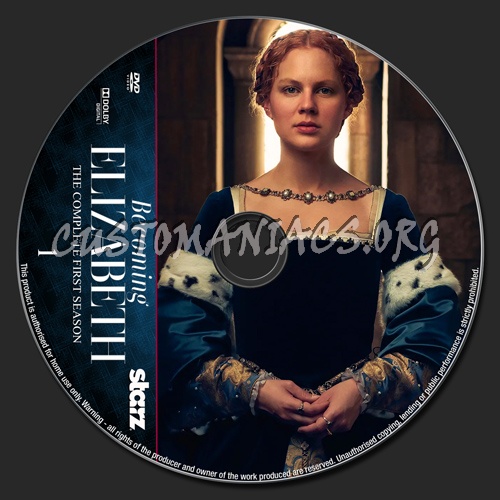 Becoming Elizabeth Season 1 dvd label
