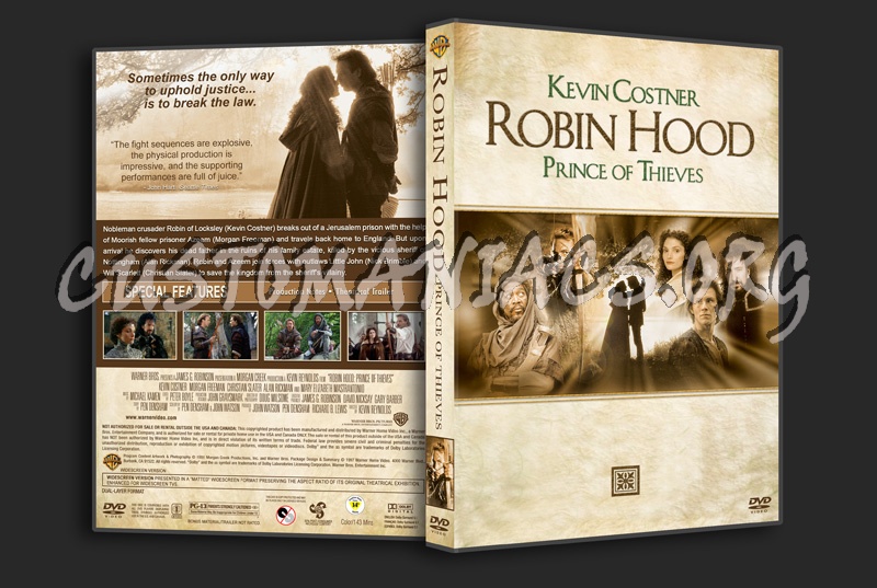 Robin Hood: Prince of Thieves dvd cover