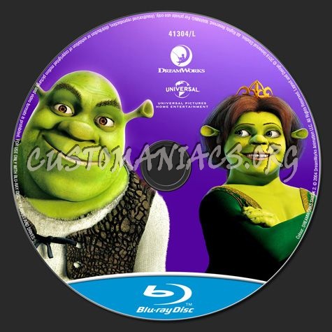 Shrek 2 blu-ray label