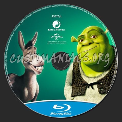 Shrek blu-ray label