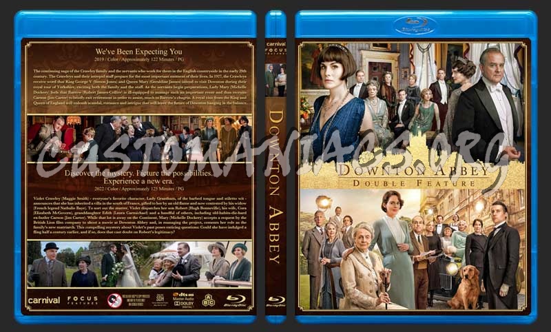 Downton Abbey Double Feature blu-ray cover