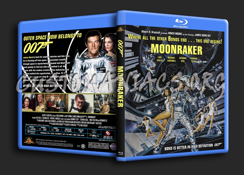 James Bond 007 - Moonraker blu-ray cover