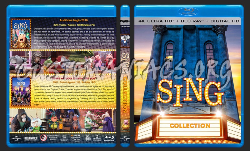Sing Collection (4K) blu-ray cover