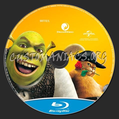 Shrek Forever After blu-ray label
