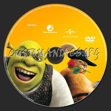 Shrek Forever After dvd label