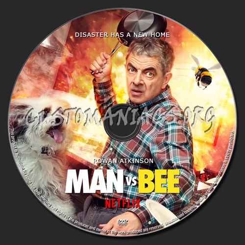 Man vs Bee dvd label